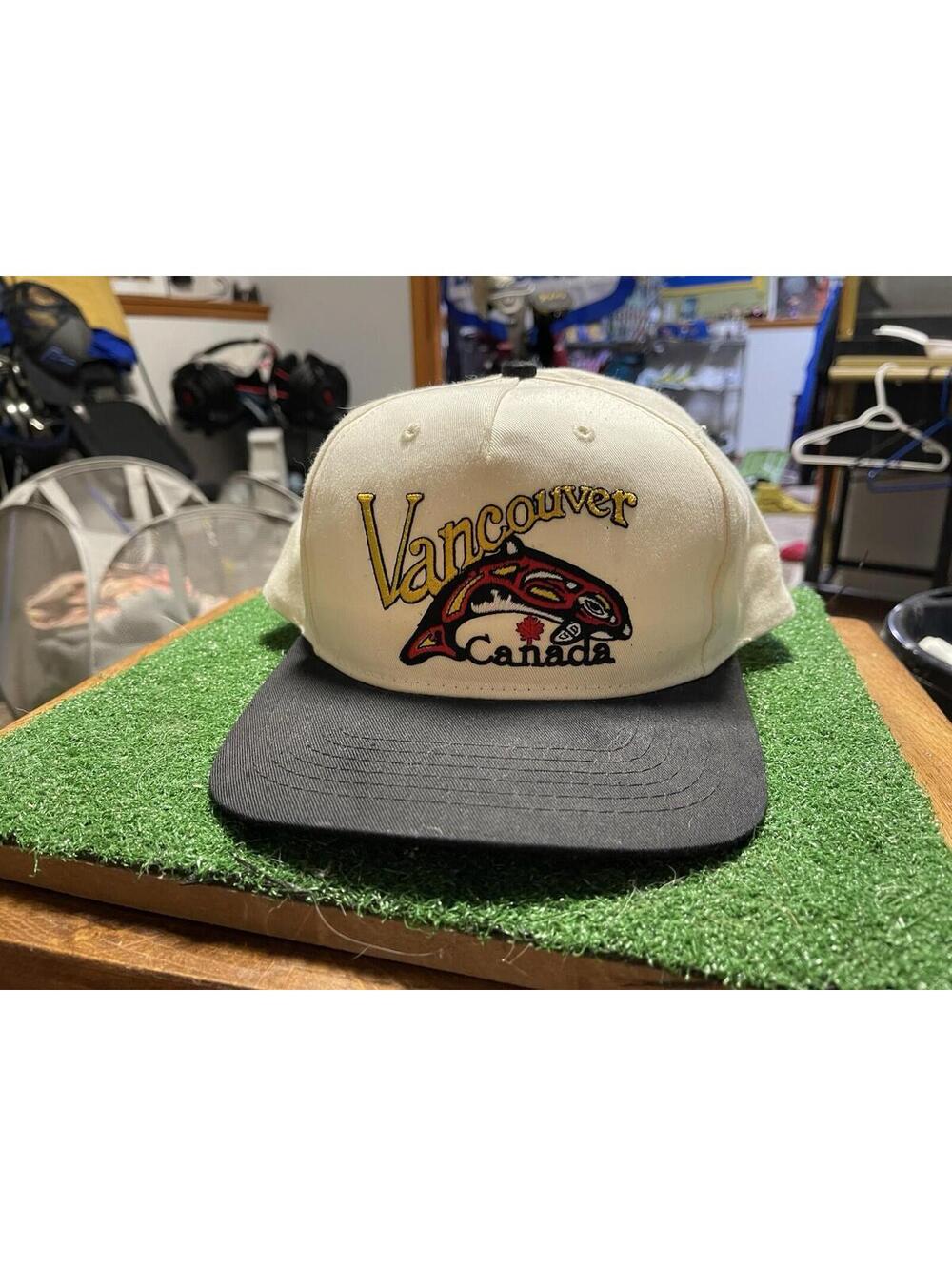 Vintage Vancouver Canada Totem Orca Snapback Hat